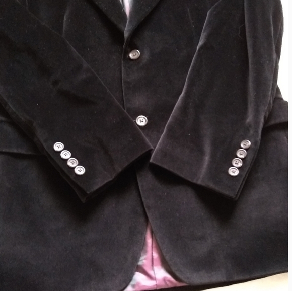 Ralph Ralph Lauren black velvet dinner jacket blazer two button - Picture 5 of 10